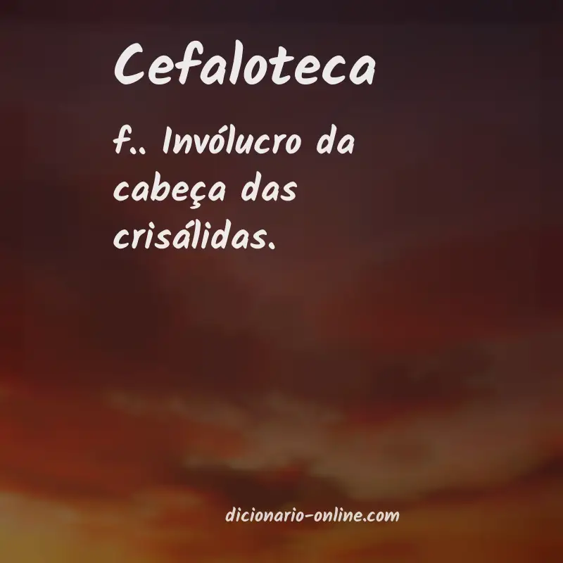 Significado de cefaloteca