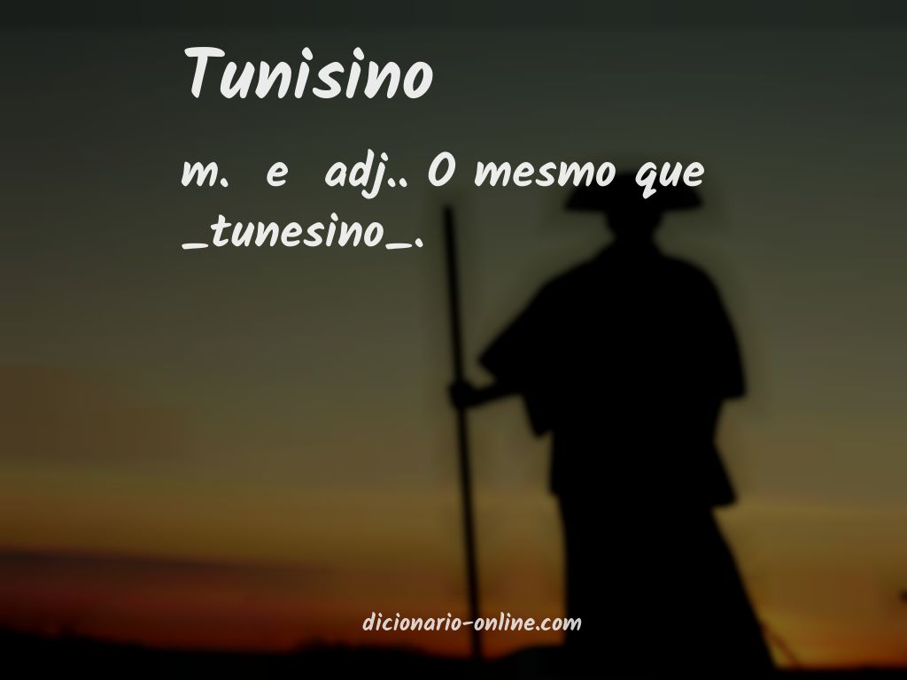 Significado de tunisino