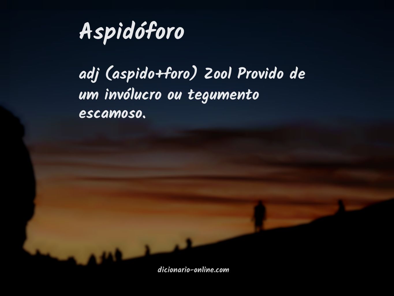 Significado de aspidóforo