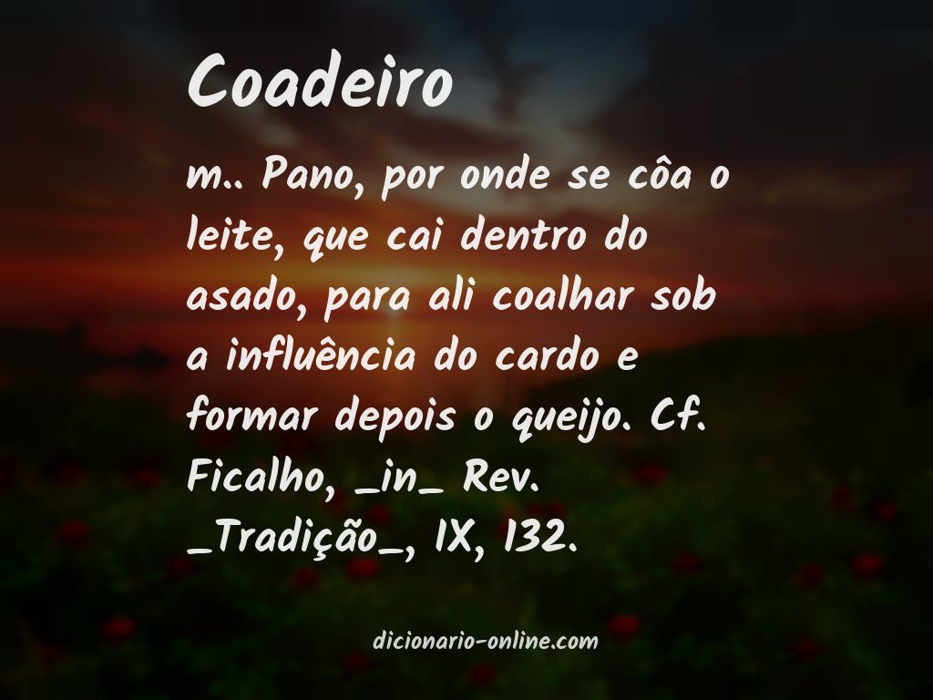 Significado de coadeiro