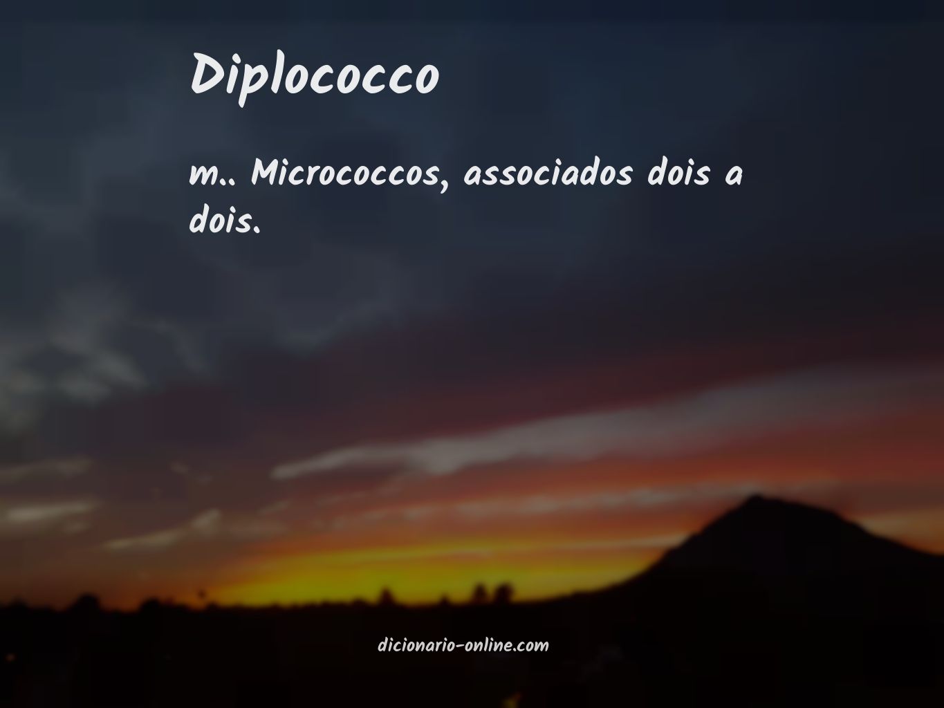 Significado de diplococco