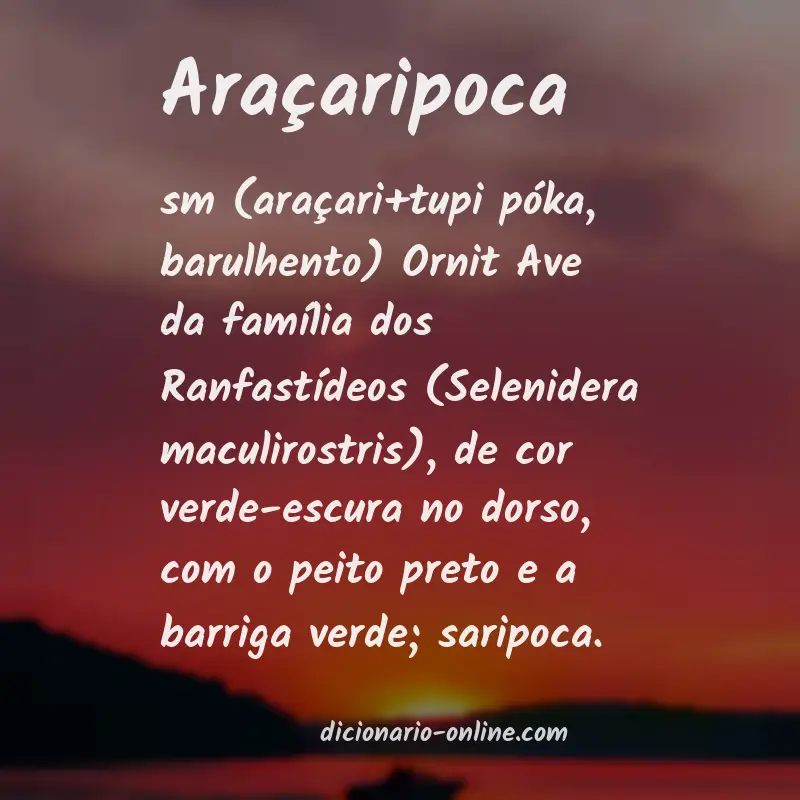 Significado de araçaripoca