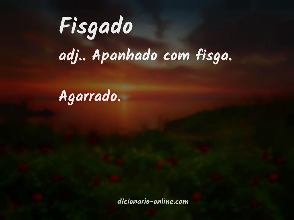 Significado de fisgado