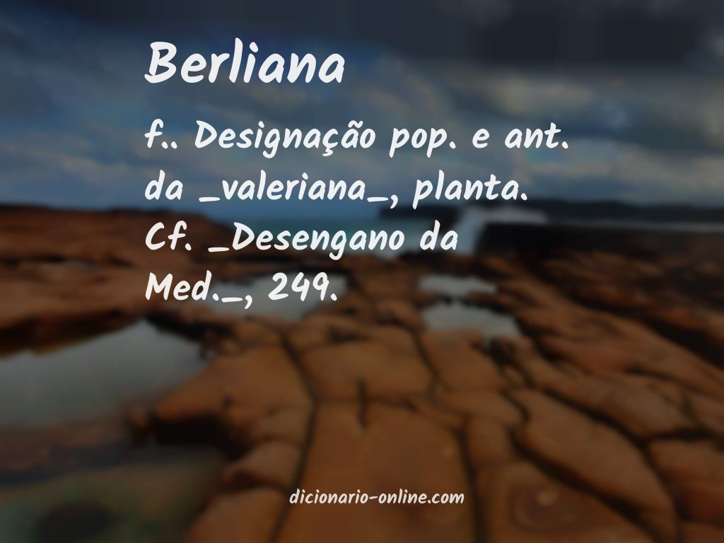 Significado de berliana