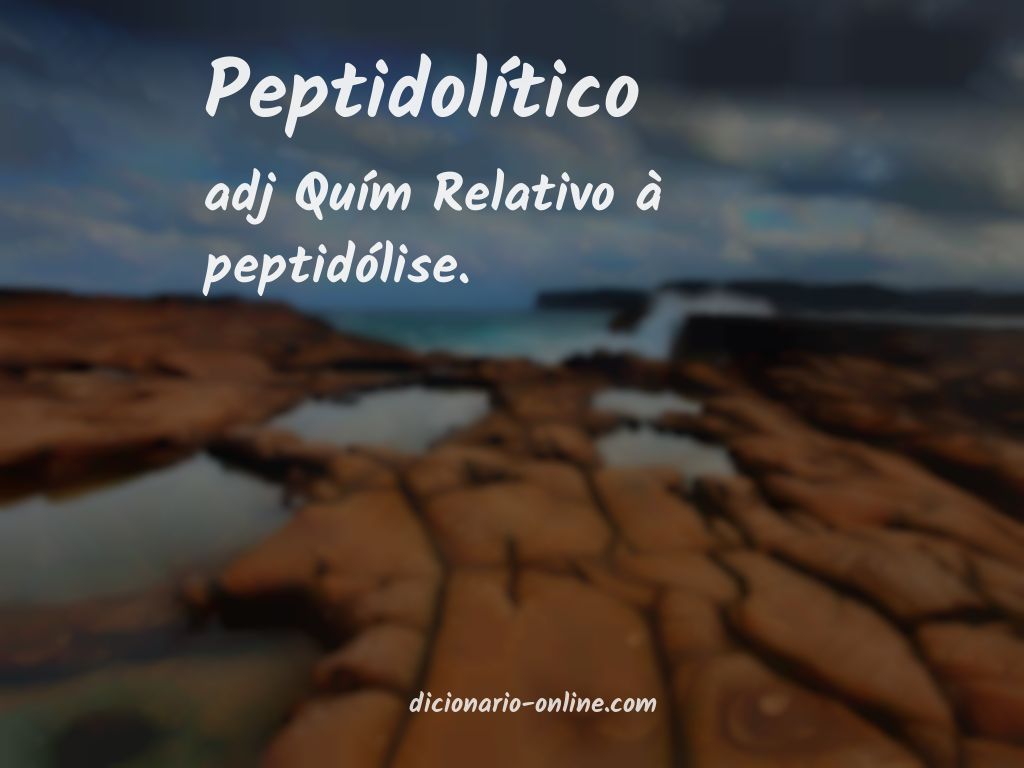 Significado de peptidolítico