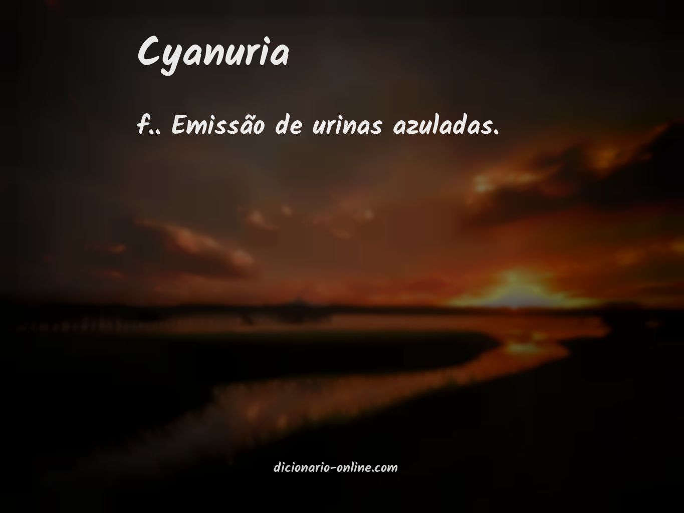 Significado de cyanuria