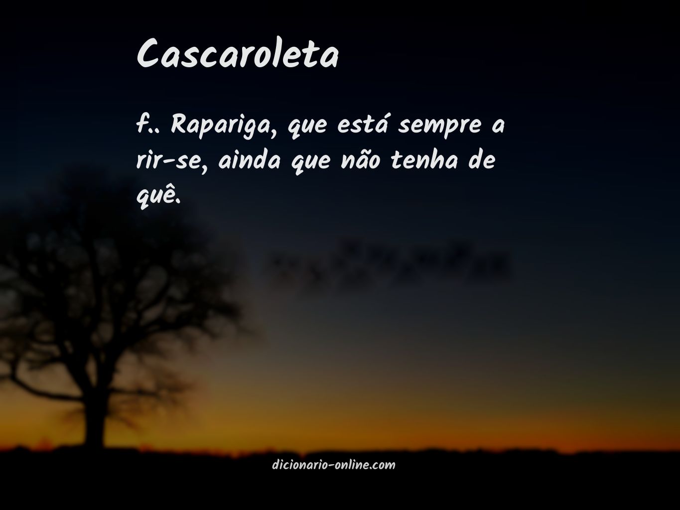 Significado de cascaroleta