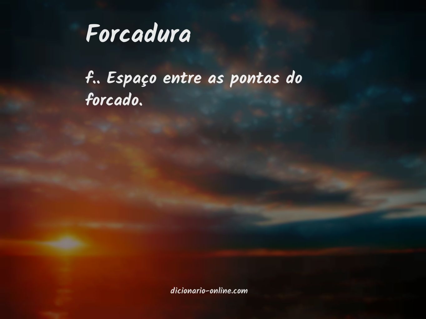 Significado de forcadura