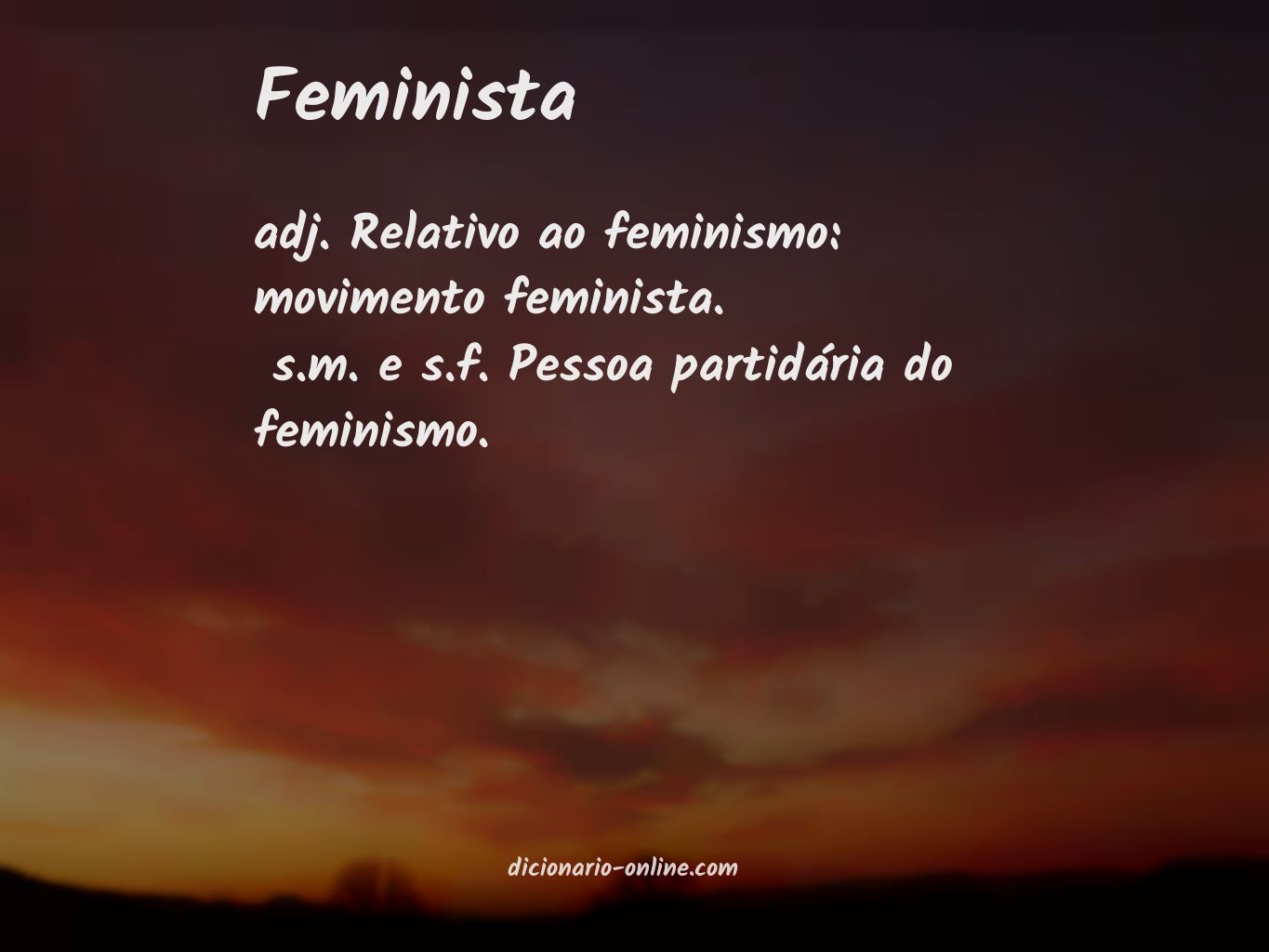 Significado de feminista