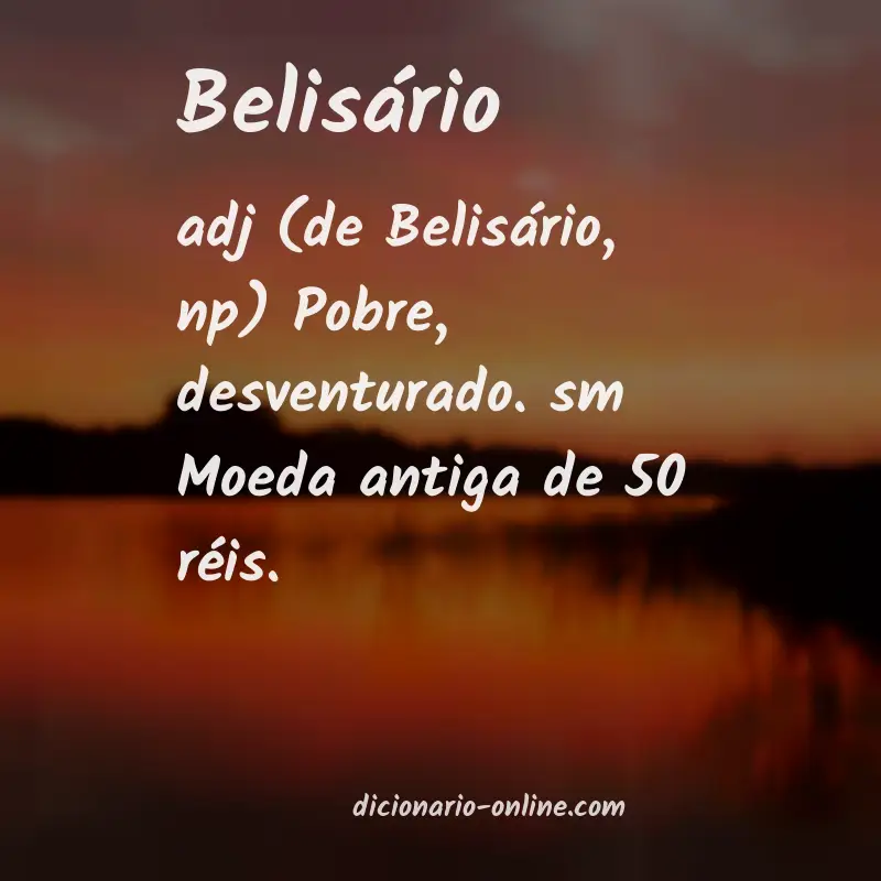 Significado de belisário