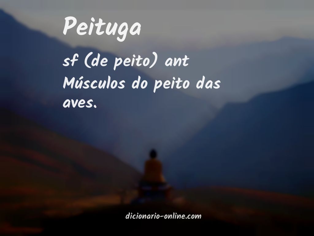 Significado de peituga