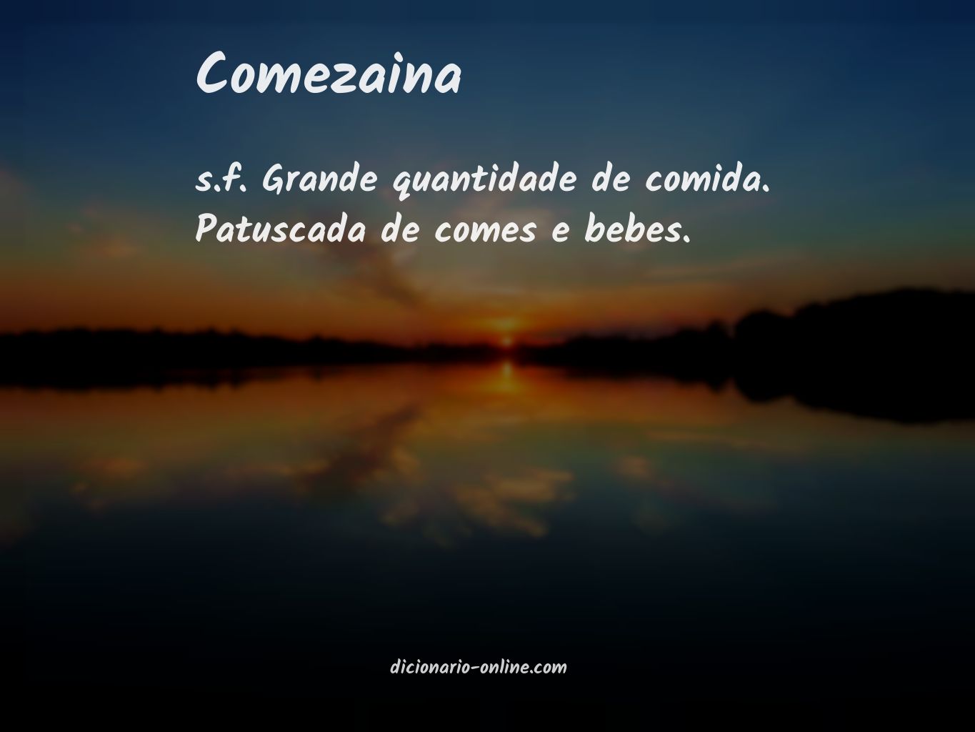 Significado de comezaina