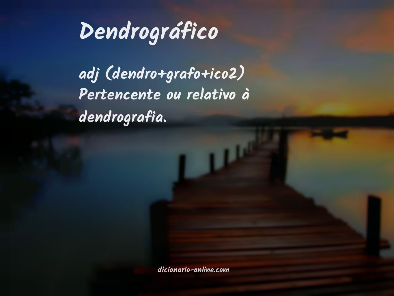 Significado de dendrográfico