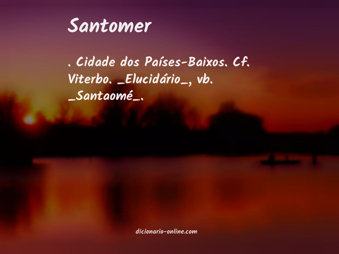 Significado de santomer