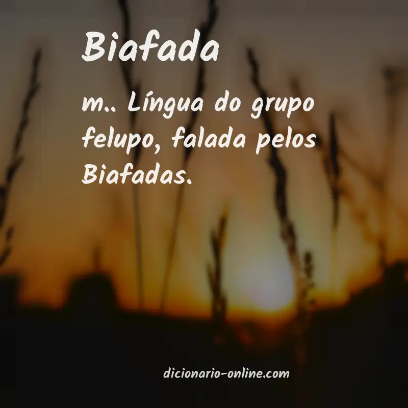 Significado de biafada