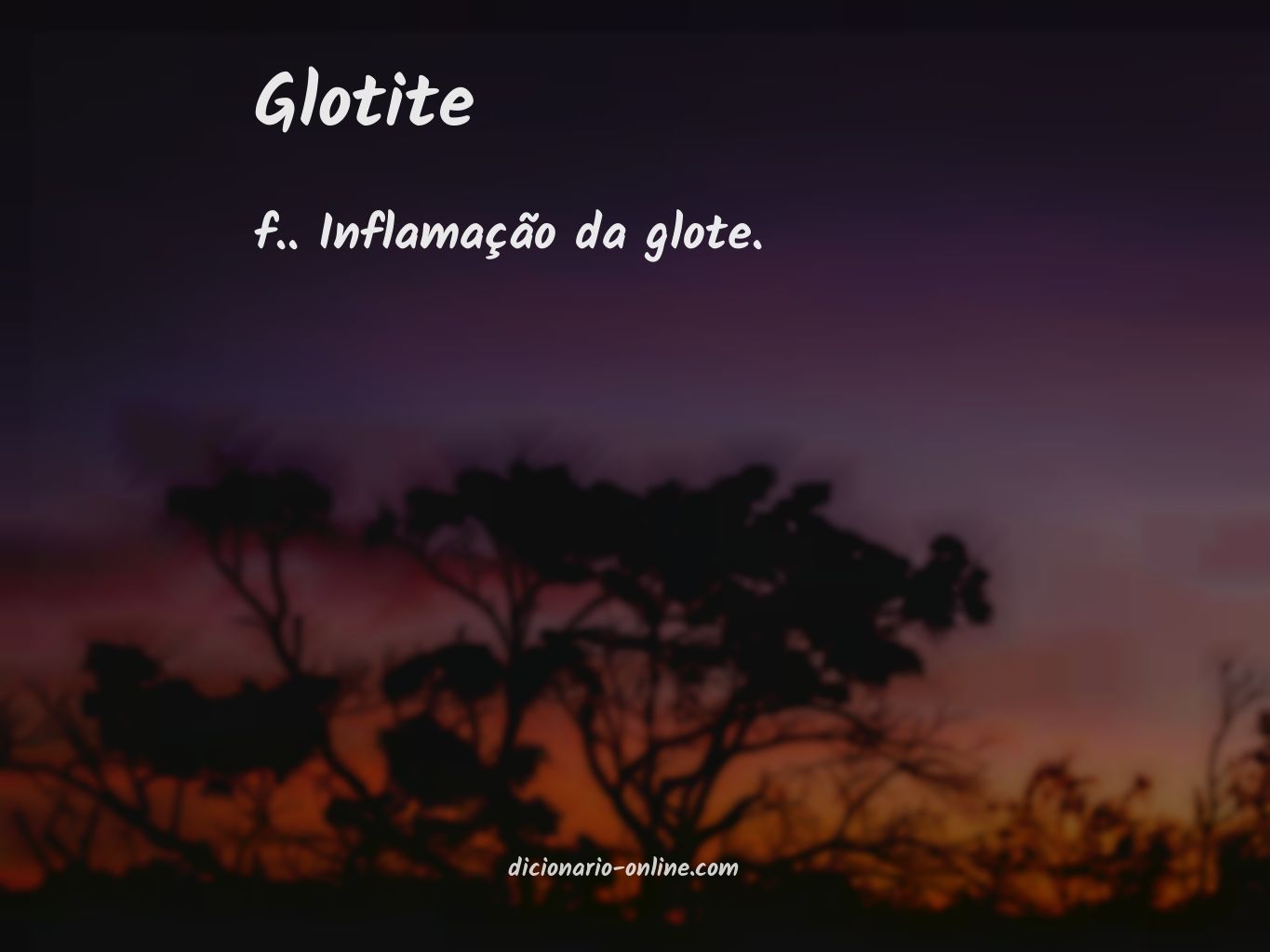 Significado de glotite