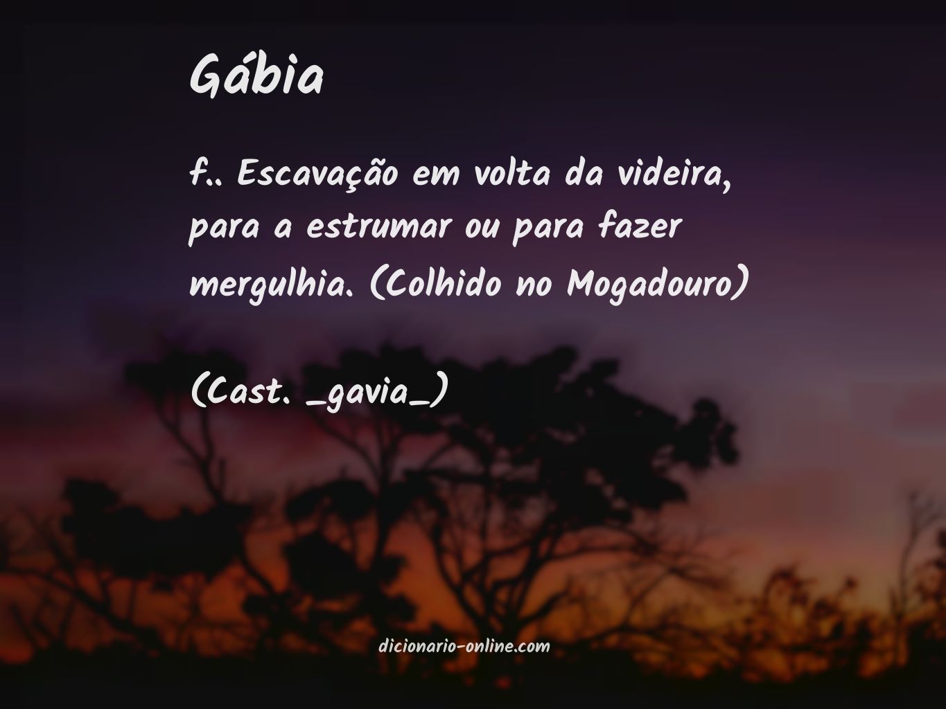 Significado de gábia