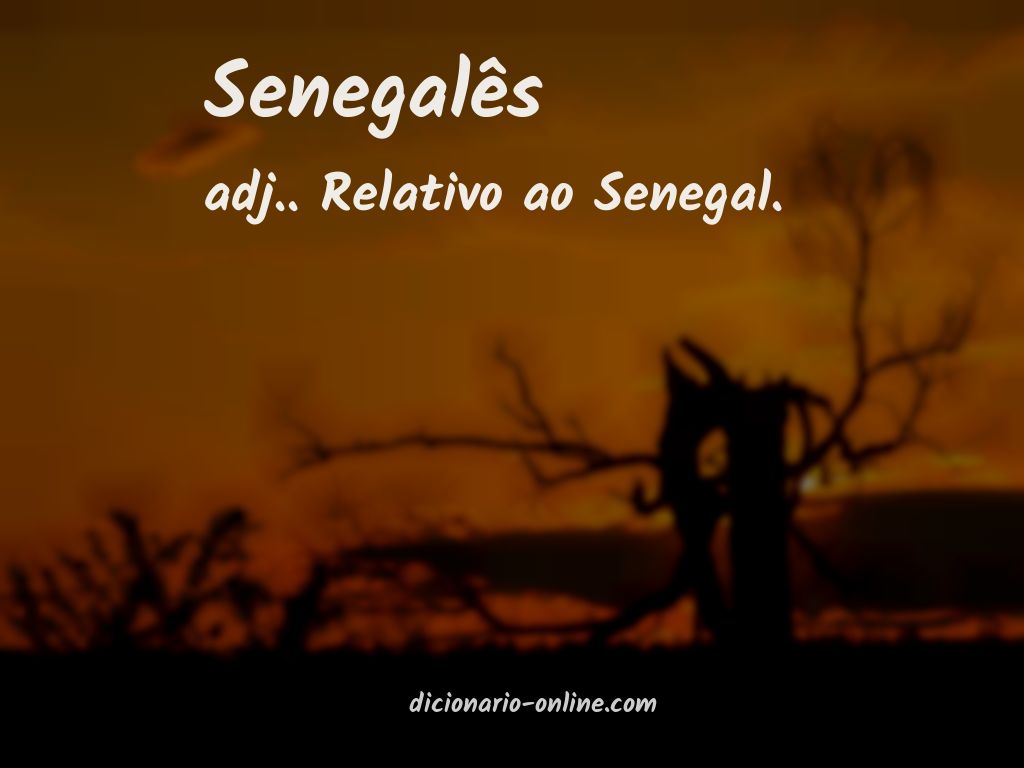 Significado de senegalês