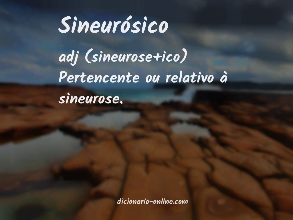 Significado de sineurósico