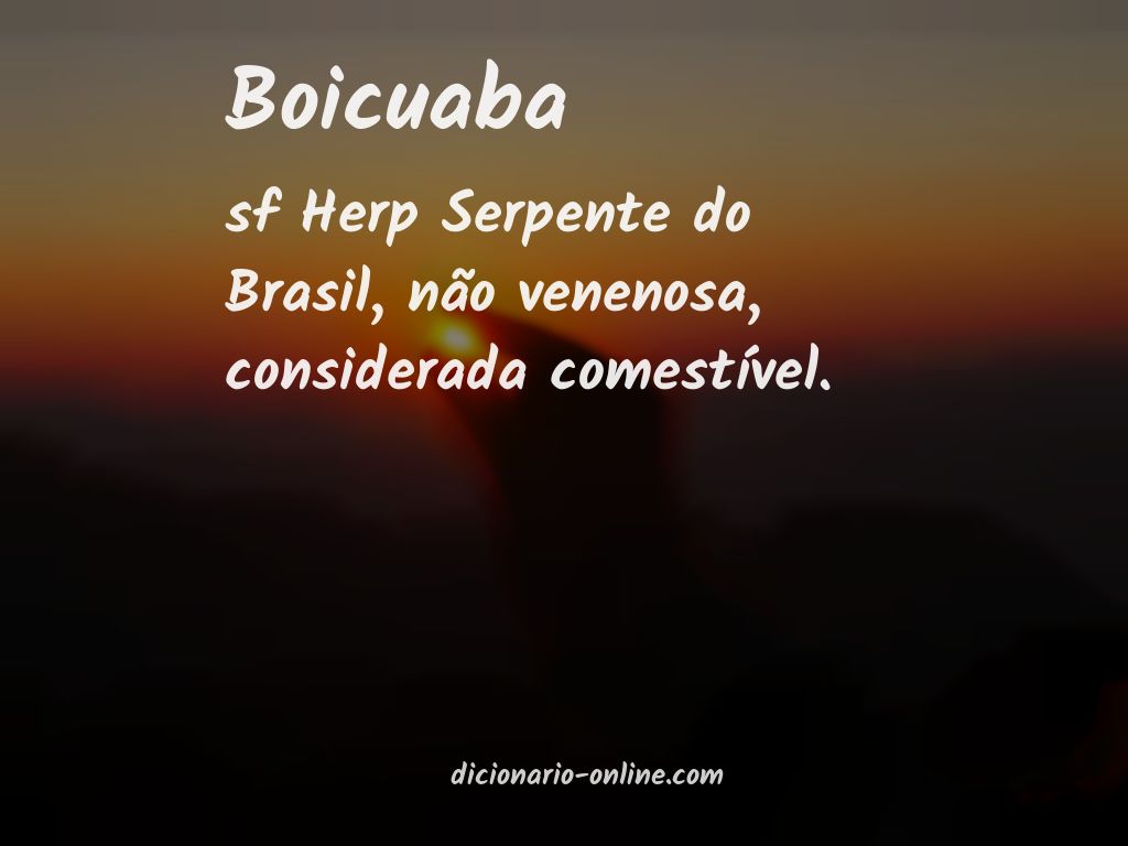 Significado de boicuaba