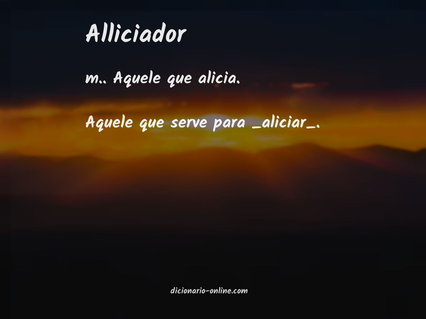 Significado de alliciador