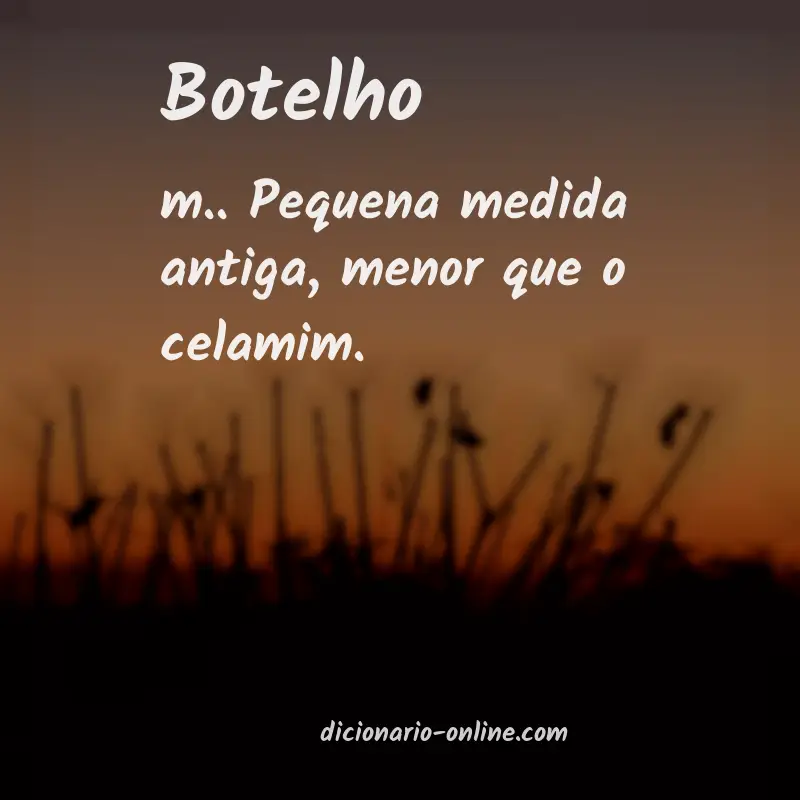 Significado de botelho
