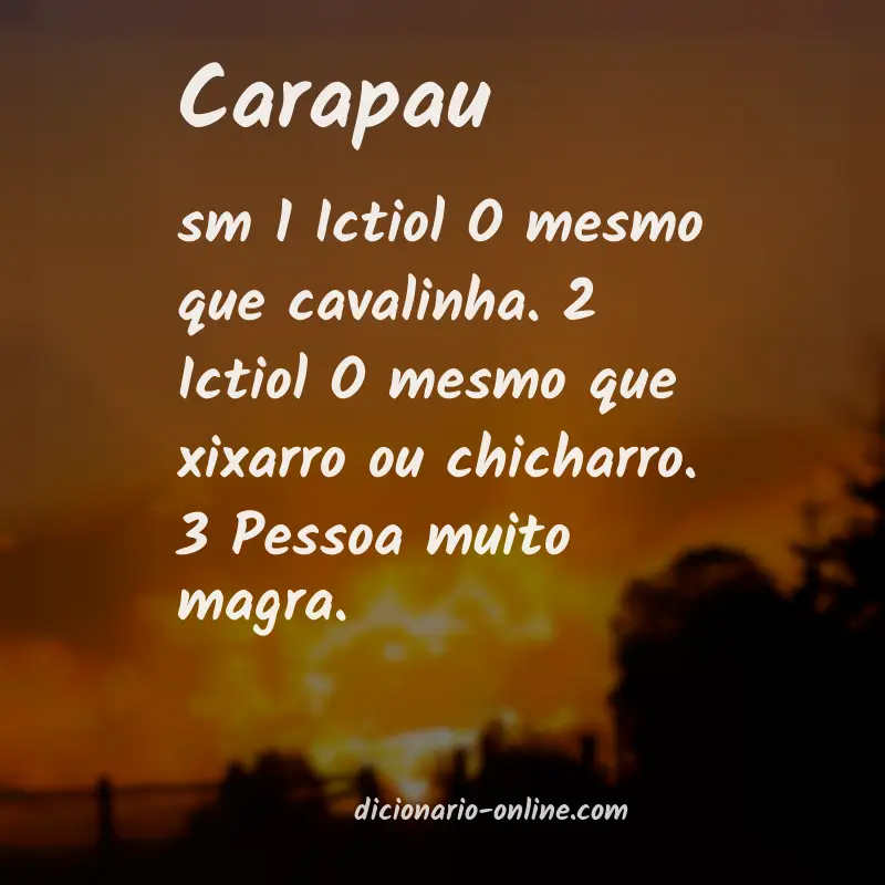 Significado de carapau