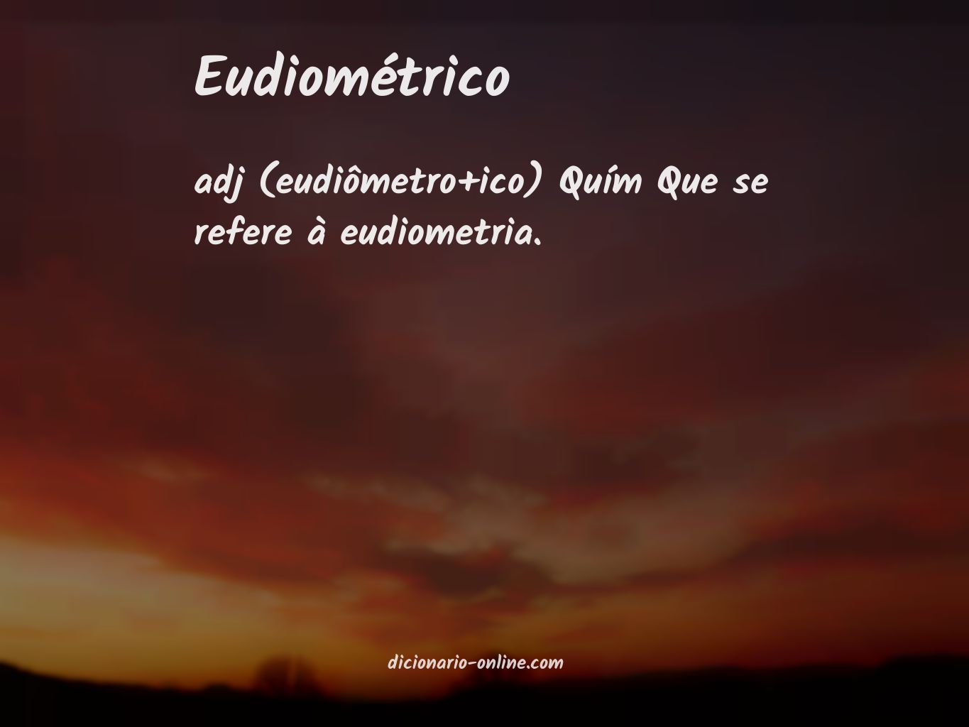 Significado de eudiométrico