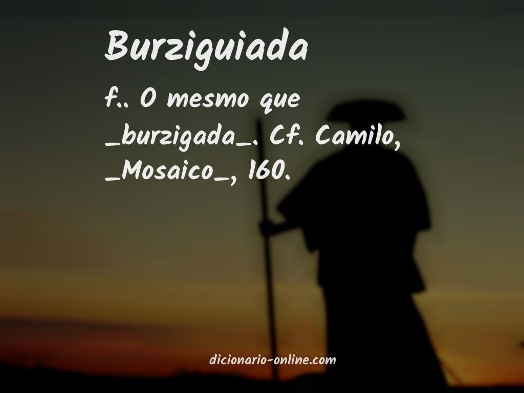 Significado de burziguiada