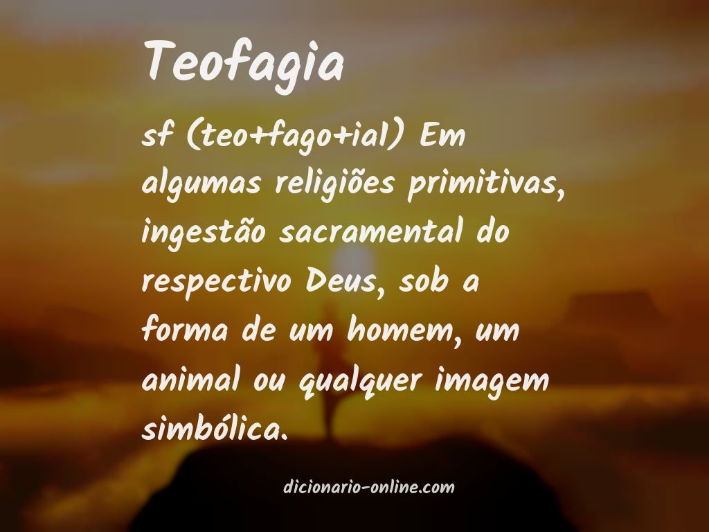 Significado de teofagia