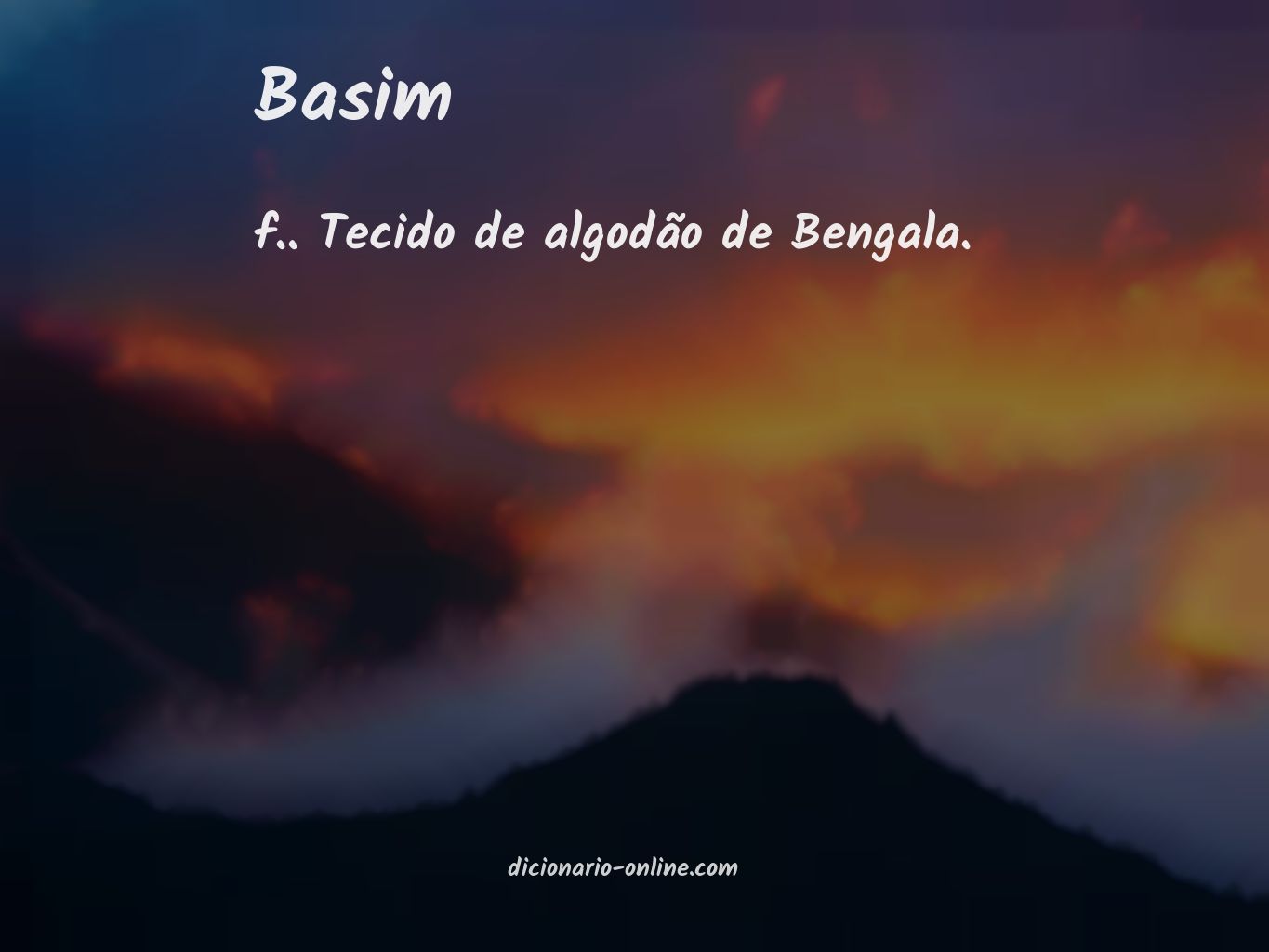 Significado de basim