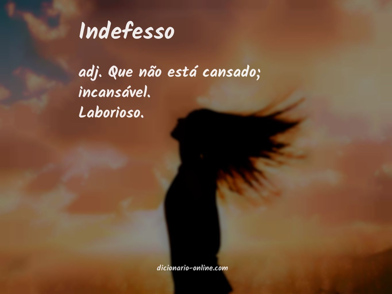 Significado de indefesso