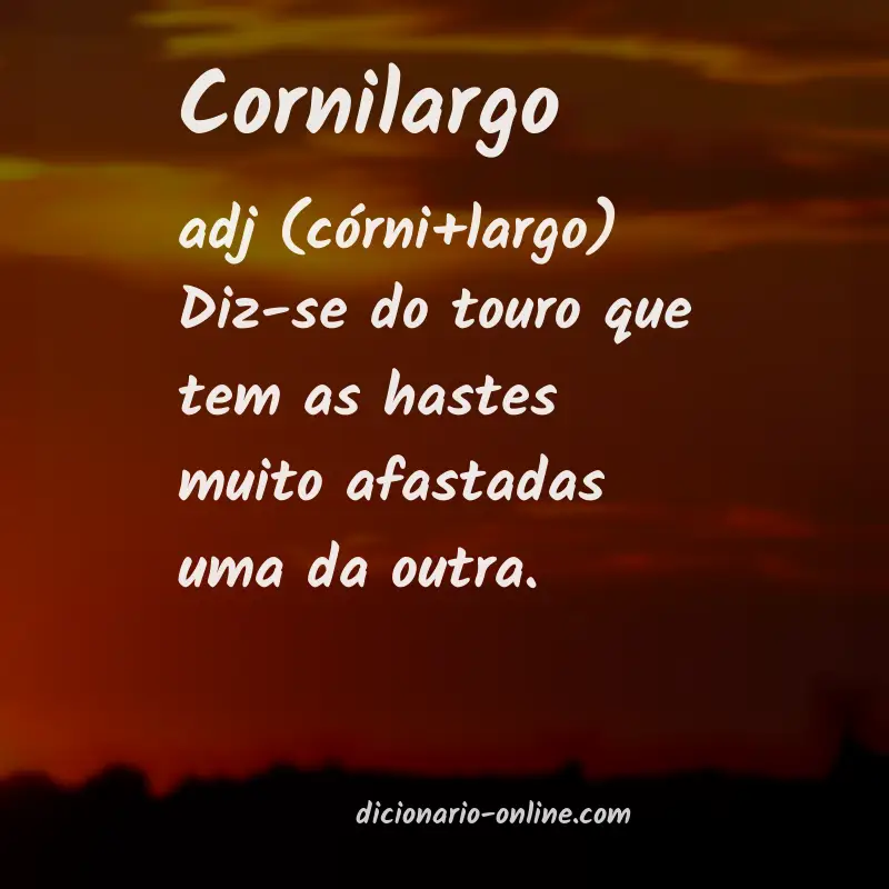 Significado de cornilargo