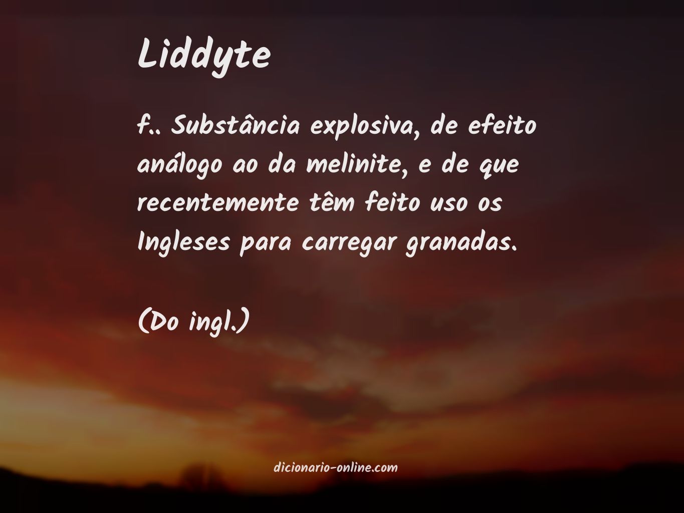 Significado de liddyte