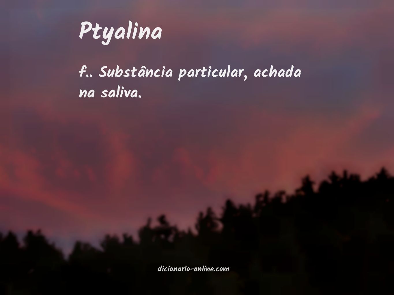 Significado de ptyalina