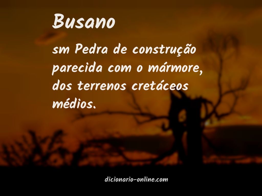 Significado de busano