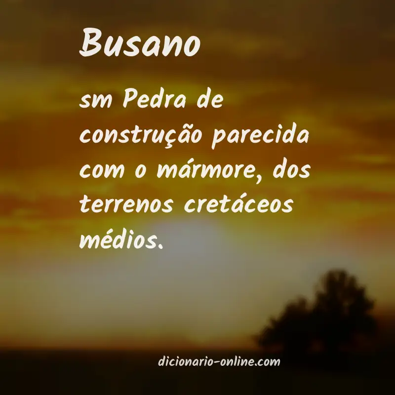 Significado de busano