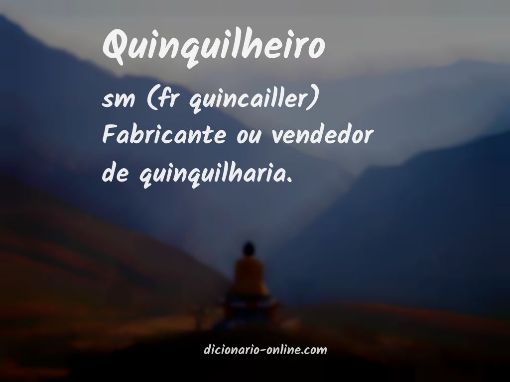 Significado de quinquilheiro