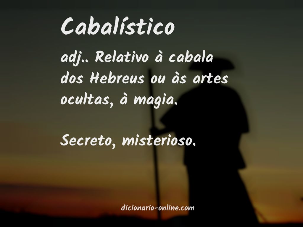 Significado de cabalístico