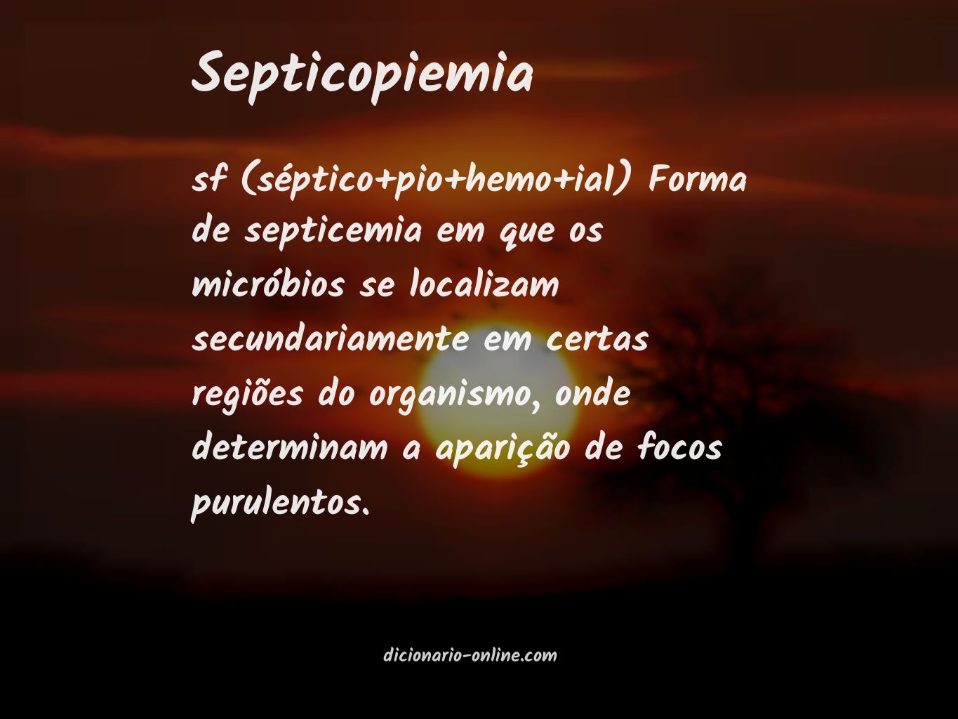 Significado de septicopiemia