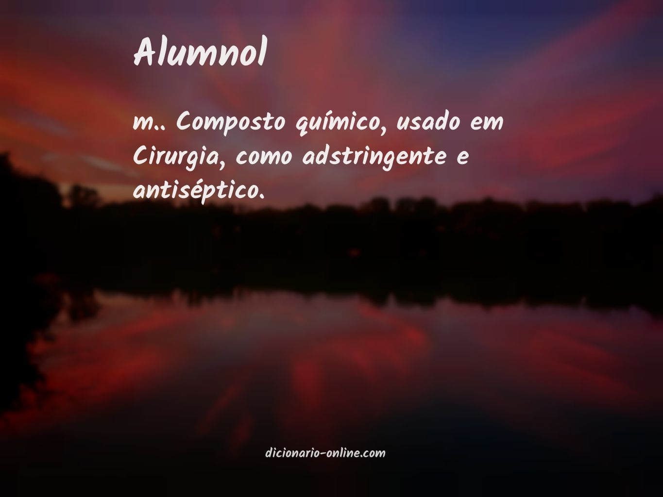 Significado de alumnol