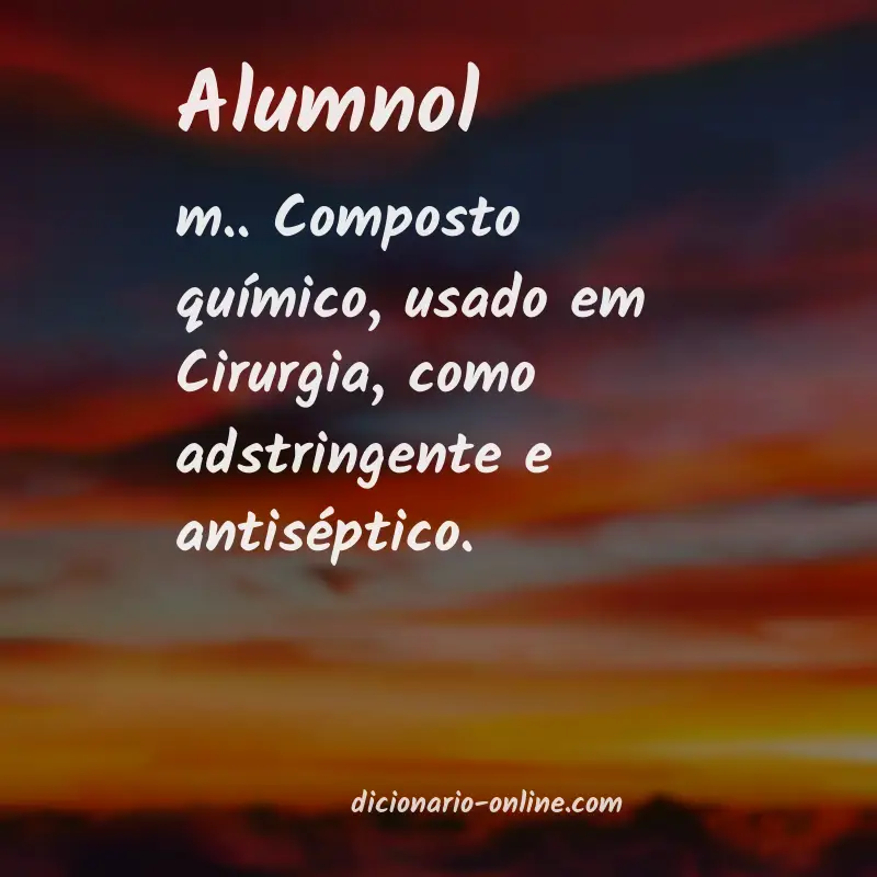 Significado de alumnol