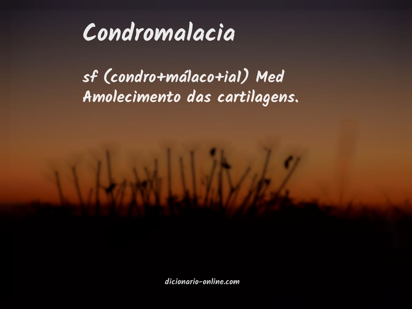 Significado de condromalacia