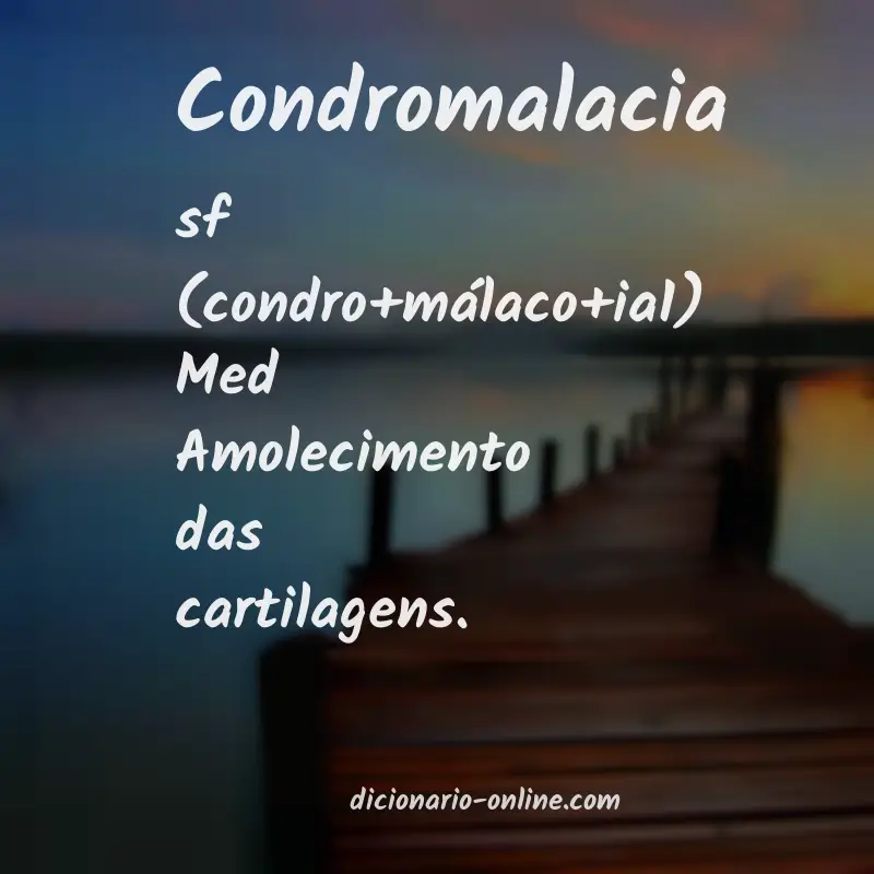 Significado de condromalacia