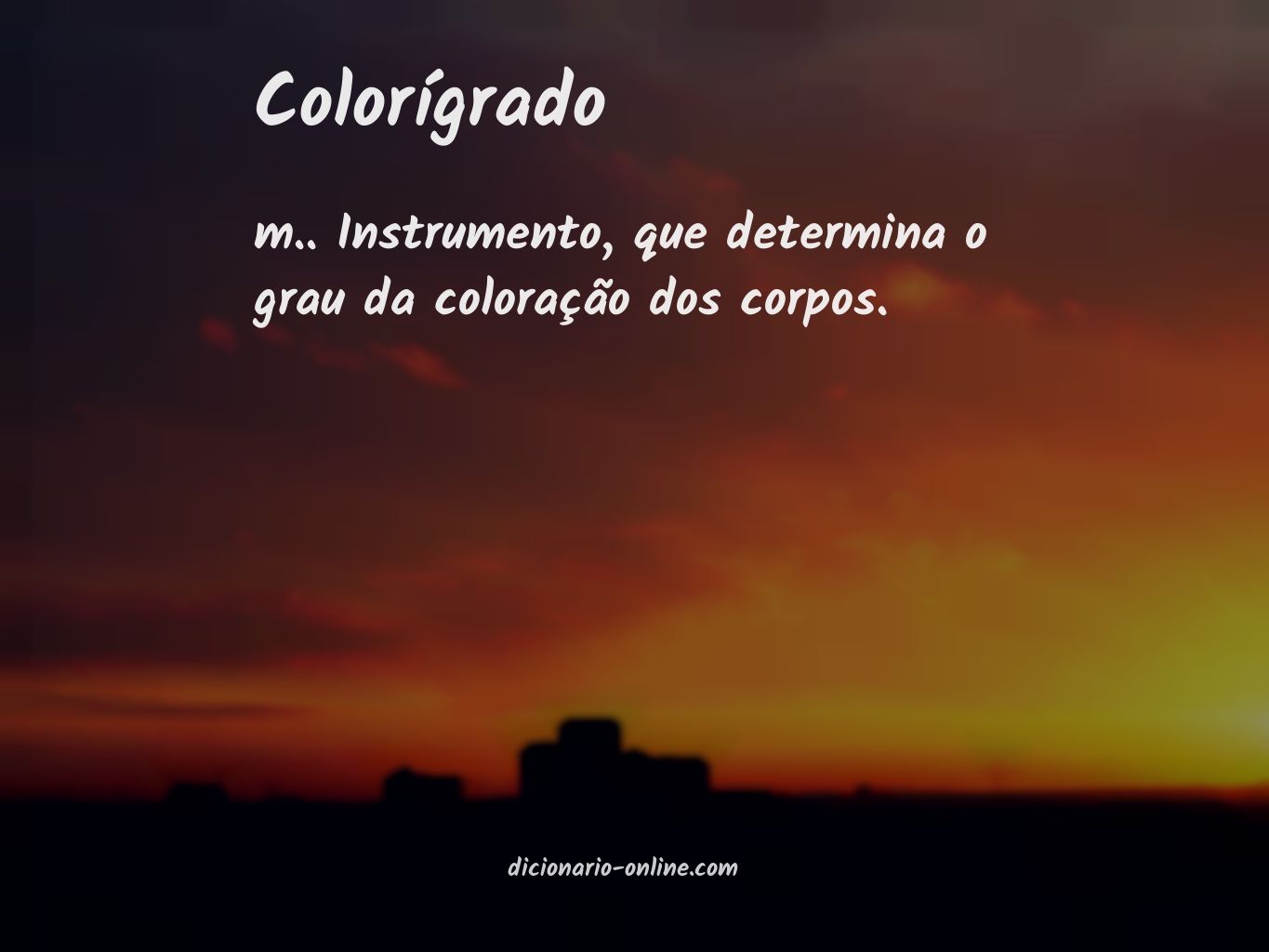 Significado de colorígrado