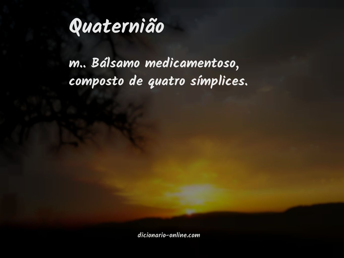 Significado de quaternião