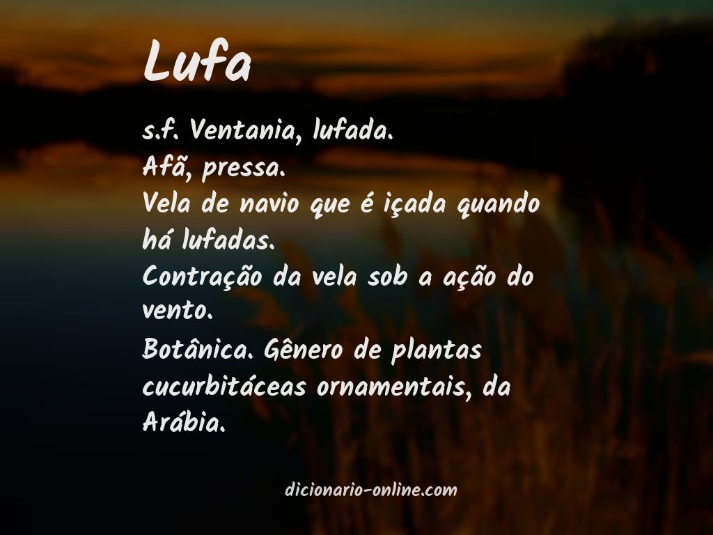 Significado de lufa