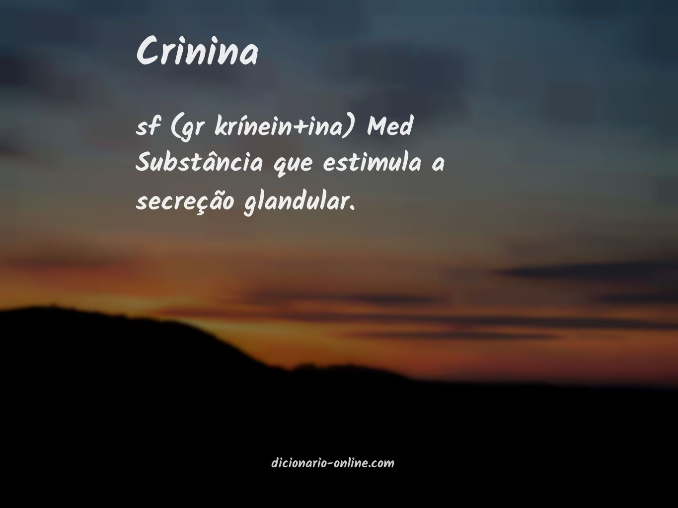 Significado de crinina