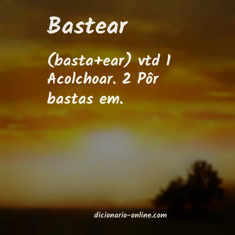 Significado de bastear