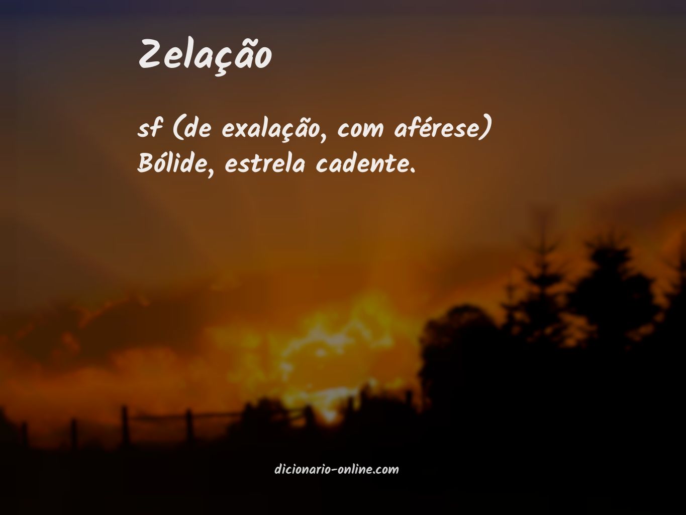 Significado de zelação